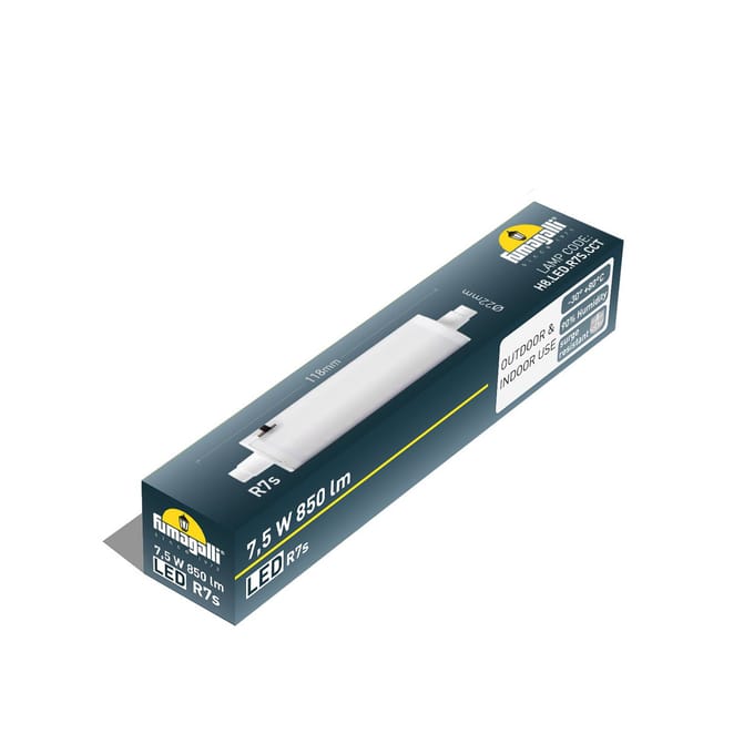 Fumagalli LED lamp R7s 7,5W, lengte 11,8 cm, 850 lm, CCT