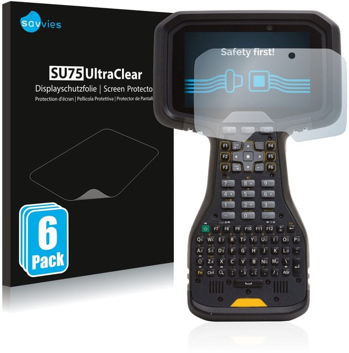 Savvies - Screenprotector voor Trimble TSC5 - Folie Beschermfolie transparant 6 Stuks