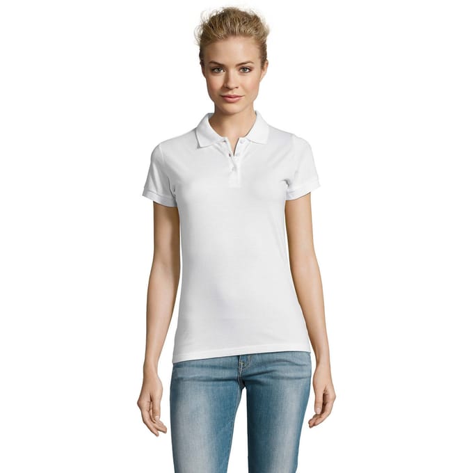 SOLS Dames/Dames Perfect Poloshirt (Wit)