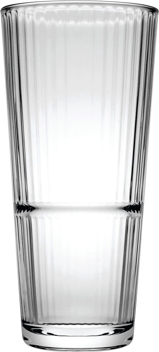 Verre à long drink - ICH-ZAPFE.DE - Grande Sunray - 295 ml - Lot de 6 - Lave-vaisselle compatible