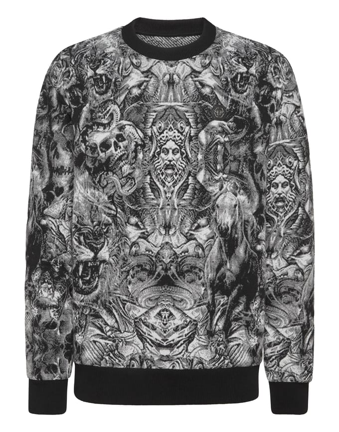 Pullover Ronde Hals Tattoo