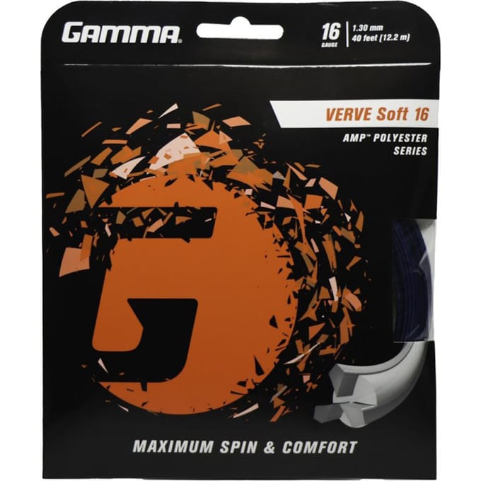 Gamma Verve Soft Set Snaren 12,2m-Zwart,Blauw