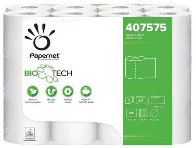 Biologisch zelfontzettend toiletpapier - 24 rollen - 2-laags