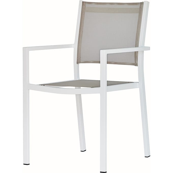 Fiam Fiam Aria Stapelfauteuil - wit / taupe