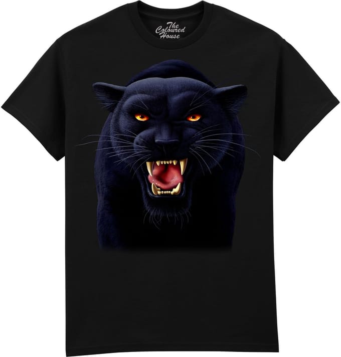 Panter Night Stalker - Black Panther The Coloured House T-shirt S