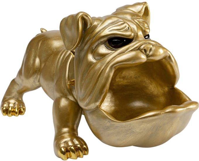 Woonaccessoires hongerige hond goud Kare Design