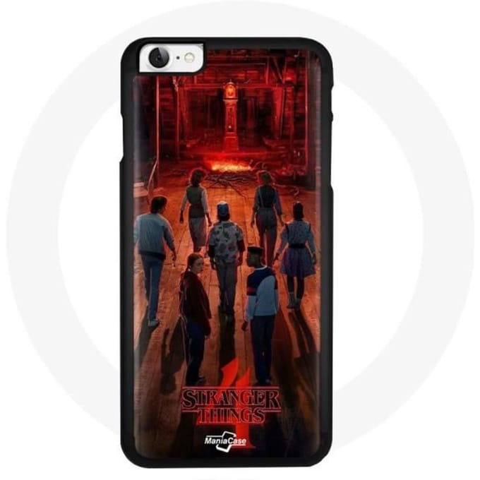 Hoesje voor Iphone 5 Stranger Things Poster Crews Fan Art Seizoen 4