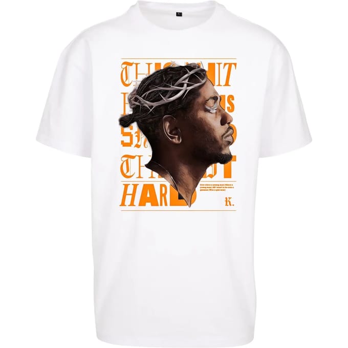 Mister Tee K-Dot - K-Dot Oversize Heren T-shirt - S - Wit