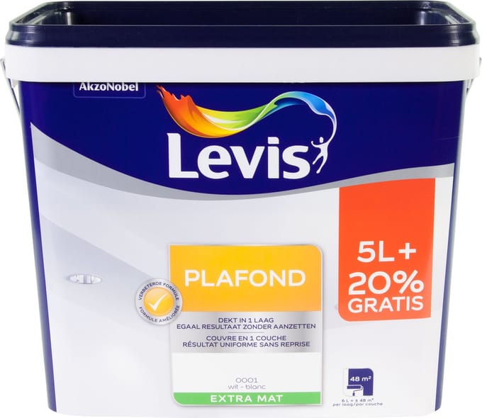 Levis - Plafond - Wit - 6 L