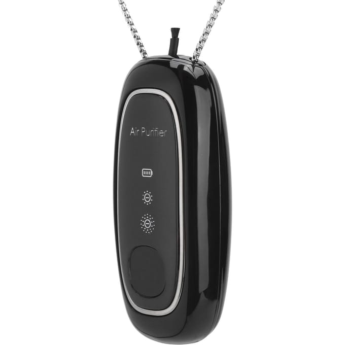 Kleine Mini Draagbare Luchtreiniger Draagbaar Hangend Nek Luchtreiniger Apparatuur Accessoirewit zwart