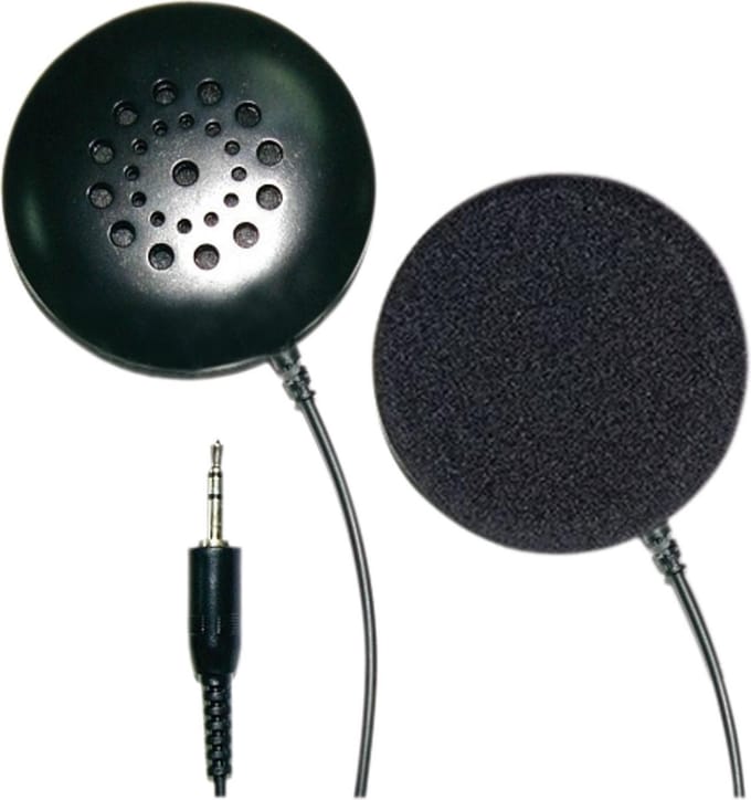 SoundLAB Low Profile Stereo Kussenluidspreker met 3.5mm Jack Plug voor Telefoon/MP3 speler