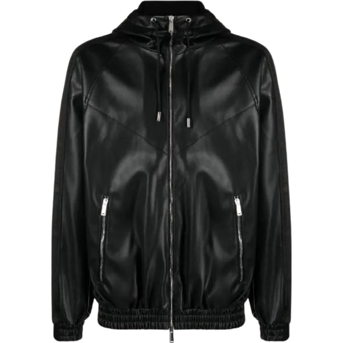 Dsquared2 Contrast Hooded Black Jacket