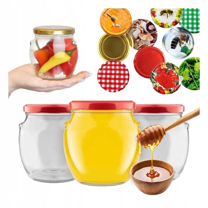 Bimberek Amfora Serie - Weckpot - 520ml - Sierlijk Ontwerp - Sterilisatievriendelijk