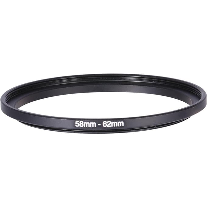 Heet 58mm62mm 58mm Naar 62mm Verhogingsringen Metalen Lensadapter Filterring 58-62 gray