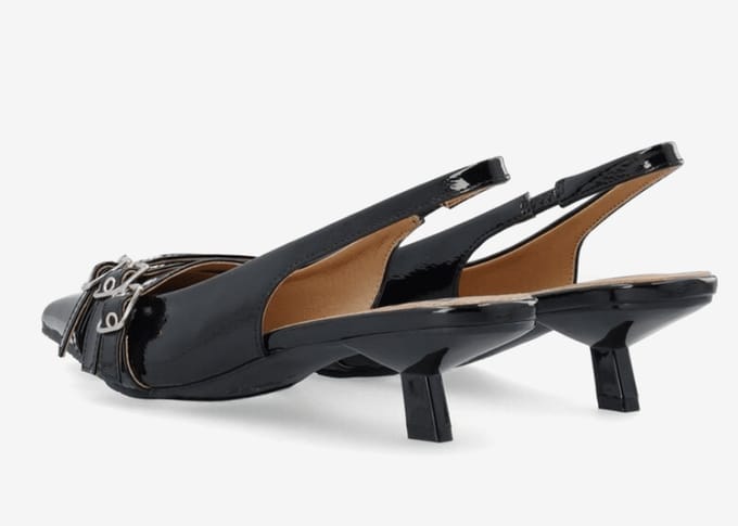 Bianco Dames Slingback | Zwart | Maat: 40