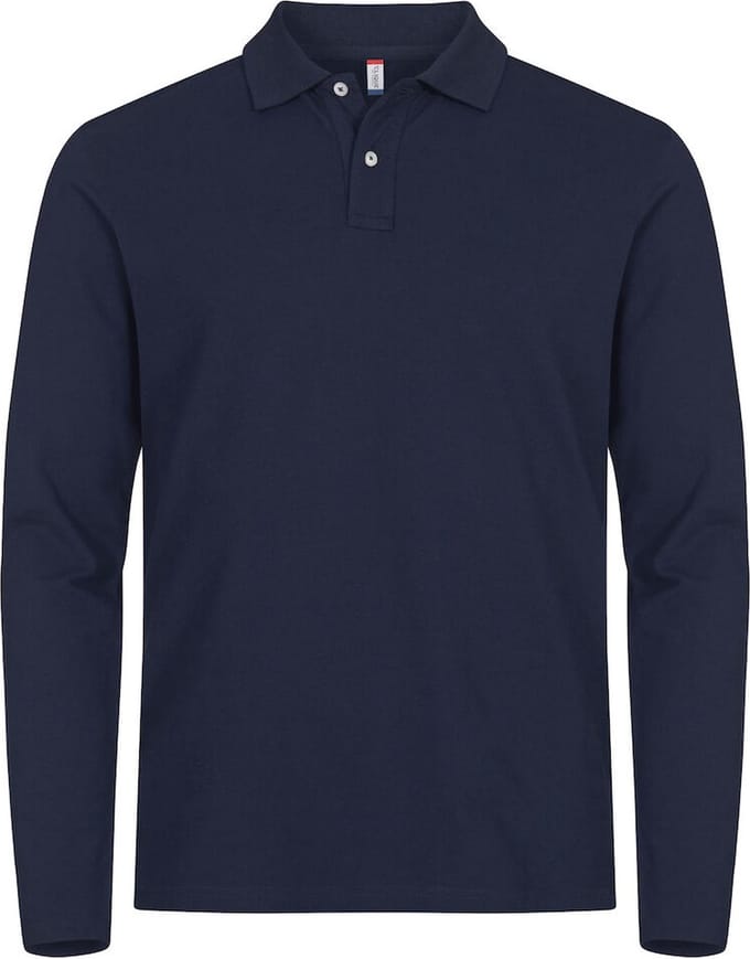 Clique Stretch Premium Polo L/S 028262 - Dark Navy - XL