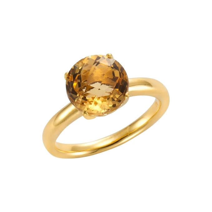 Jamelli Dames Dames ring 925 sterling zilver 56 Geel 32011773