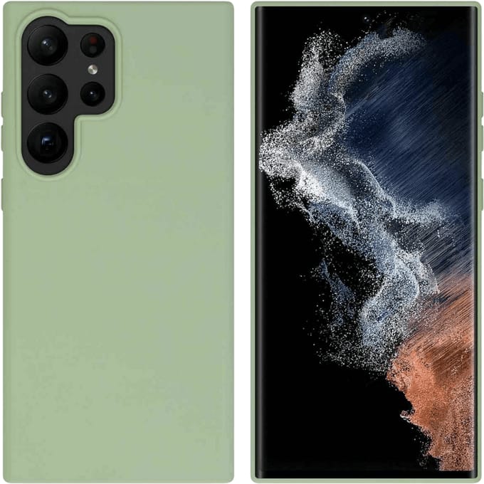 Kees Galaxy S23 Ultra Telefoonhoesje Olijfgroen