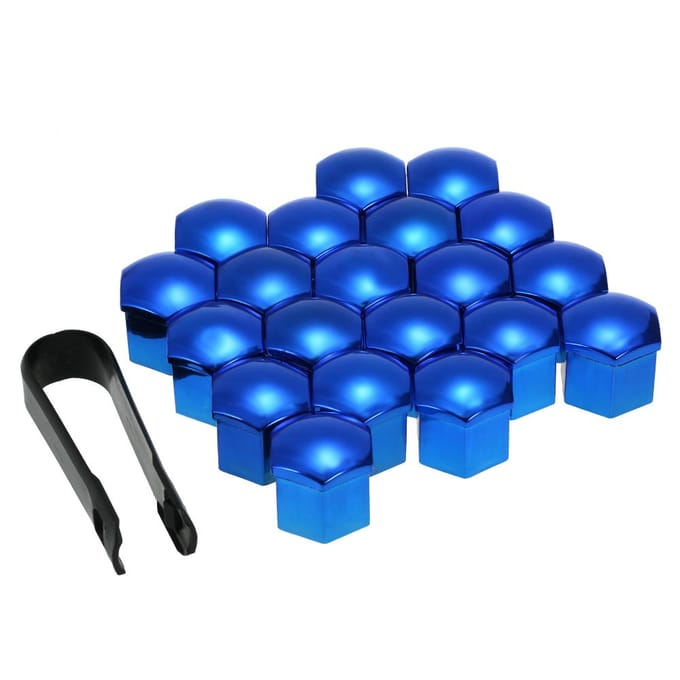 20 stuks Universele 17mm Wielmoerkappen Wielmoerkappen Schroefbeschermer BL