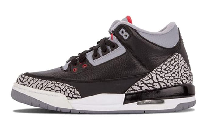Jordan 3 Retro Black Cement 2018 GS 854261-001 36 gray
