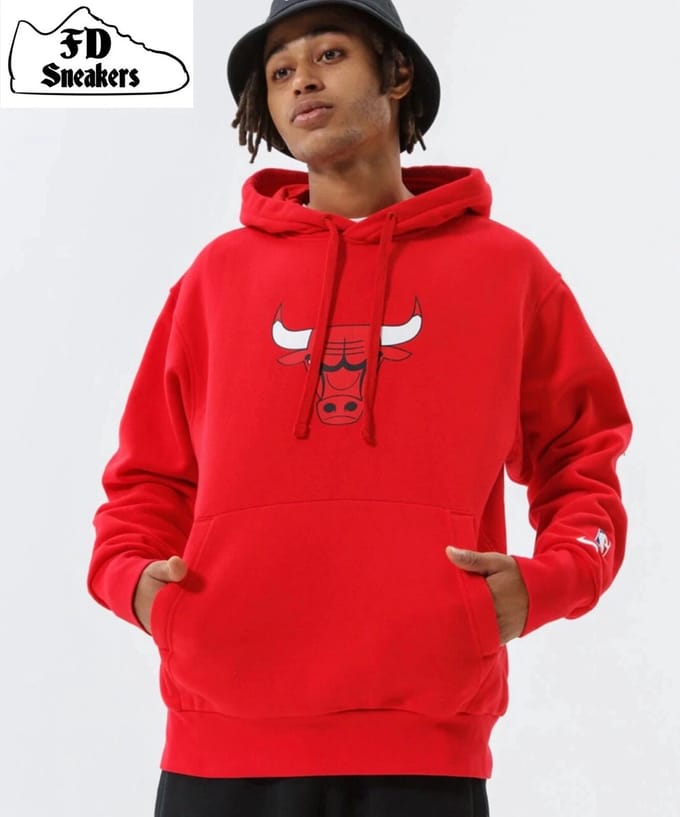 Nike Chicago Bulls - Hoodie - Maat M - Rood - Bulls - Basketbal - Heren Hoodie voor Mannen