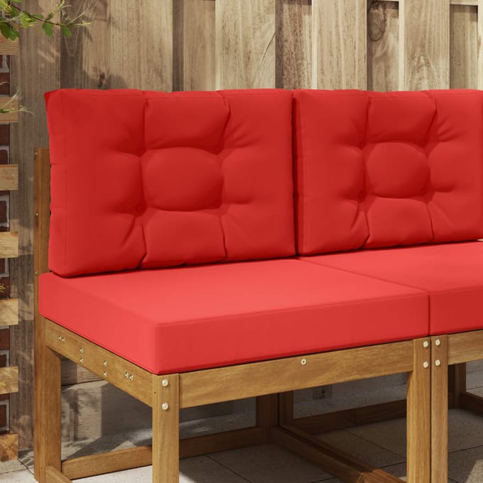 vidaXL Buiten bankkussen Polyester Rood 60 x 60 cm