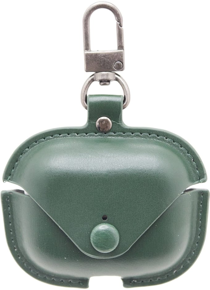 Premium Hoesje Geschikt Voor Airpods Pro Case Groen Oplaadcase Leer