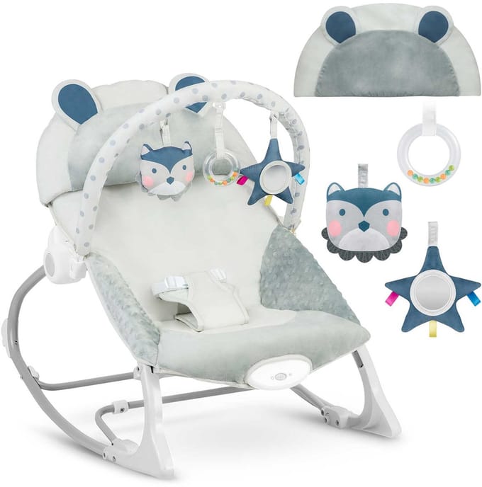 Wipstoel met vibratiefunctie Ricokids - grijs