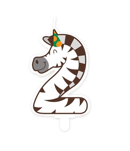 Paperdreams - Jungle - Kaars 2 Zebra