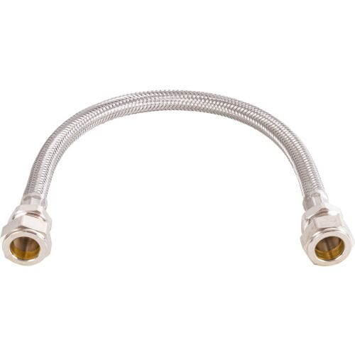 BPE RVS flexibele slang 35cm 15mm knel x 15mm knel