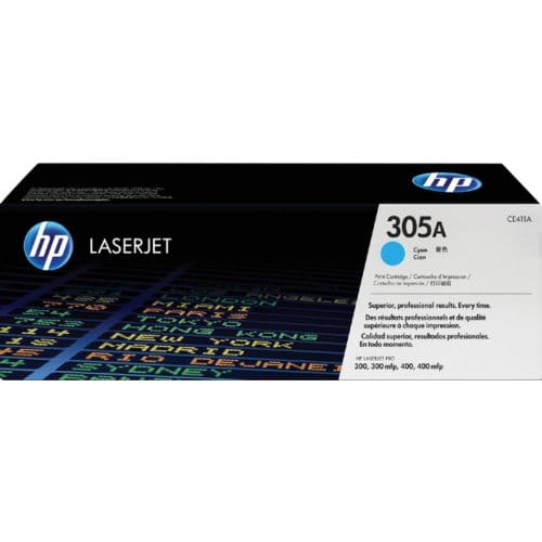 Tonercartridge hp ce411a 305a blauw