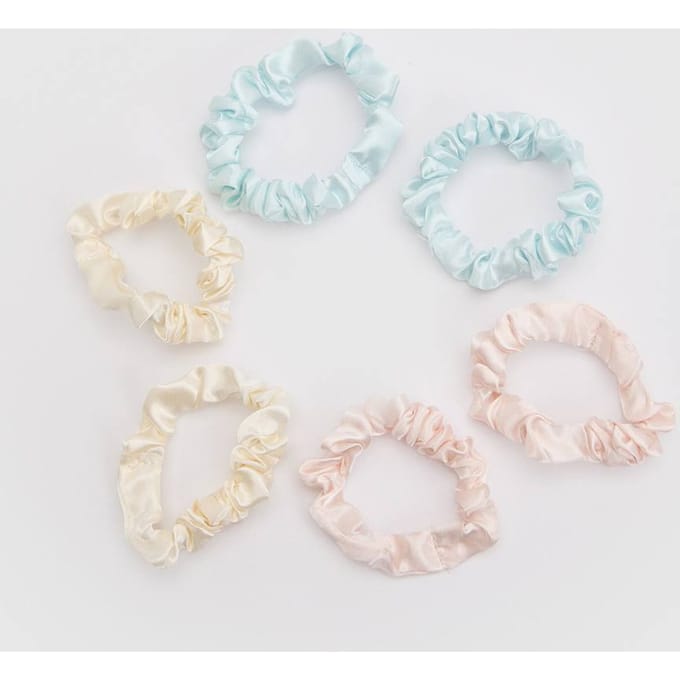 boohoo Dames Satijnen Scrunchies 6-pack