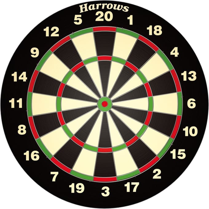 Engelhart Dartbord - Harrows World Champion - 45 cm