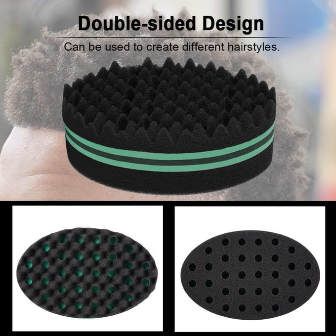 1Pc Ovale Borstel voor Afros Dreadlocks Curl Coil Wave Dubbelzijdig Haar Twist Spons Magisch Haar rood