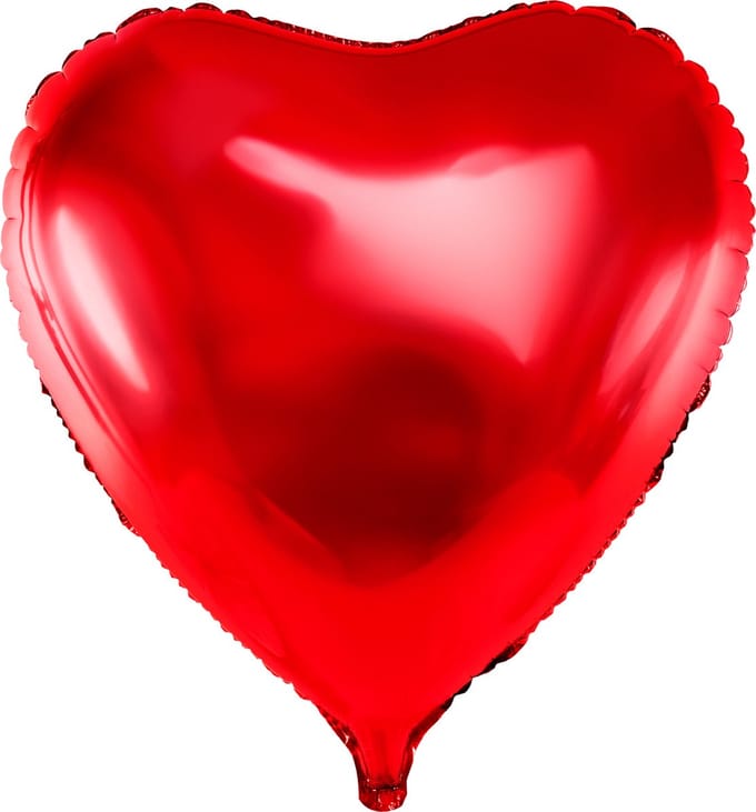 Partydeco - Folieballon Rood Hart 72 x 73 cm (Robin)