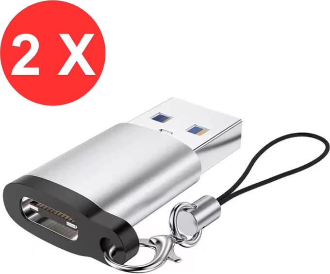 USB naar USB C - USB C Adapter - USB A naar USB C - USBC Adapter - USB C Hub - Laptop - Computer