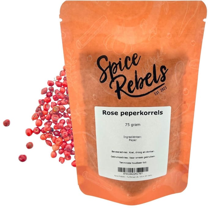 Spice Rebels - Rose peperkorrels - zak 75 gram