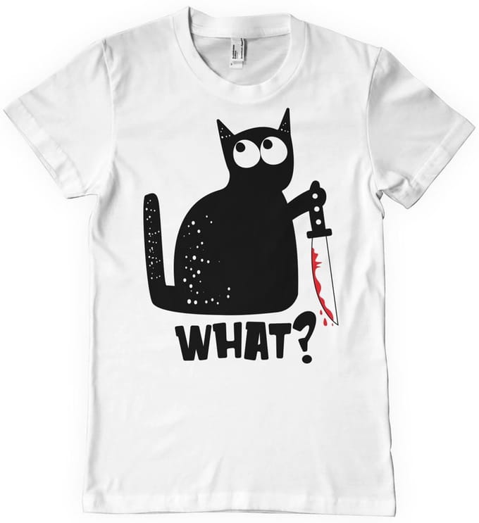 Hybris Cat Say What T-shirt White