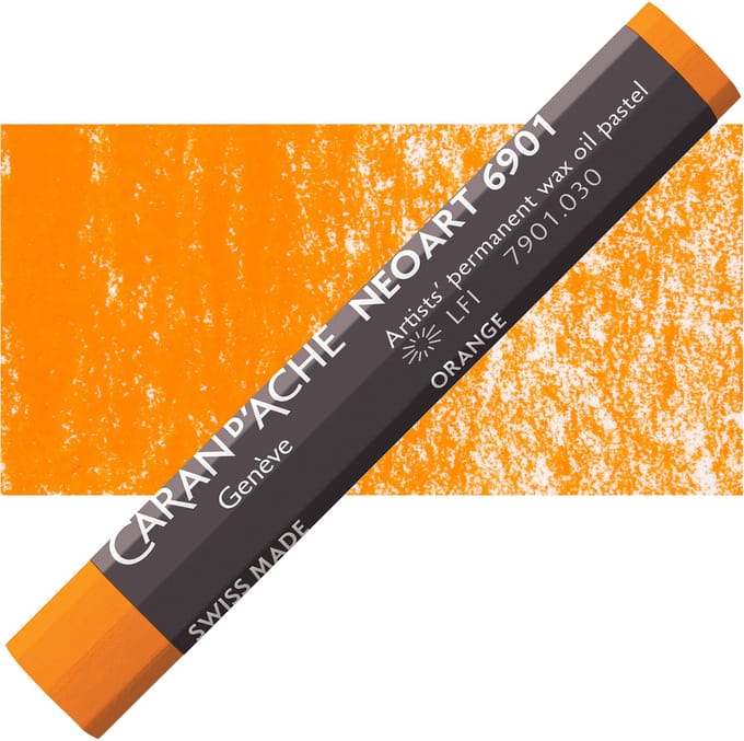Caran d'Ache Neoart Permanent Wax Oliepastel - Orange (030)