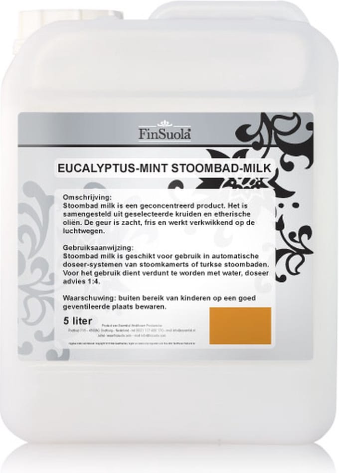 Finsuola Stoombad melk Eucalyptus-Mint 5 liter