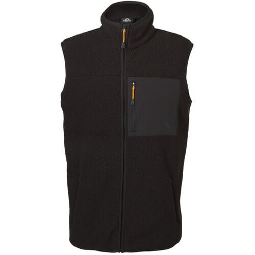 CRIVIT Heren fleece bodywarmer (Zwart, M)