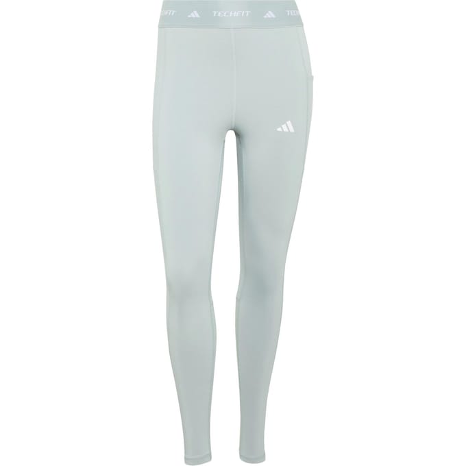 Adidas Performance Techfit Stash Pocket Full-Length Legging - Dames - Groen