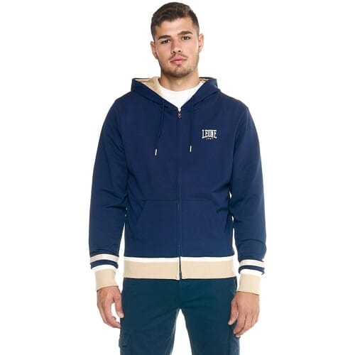 Capuchon sweaters Leone 1947 Man Hoody Sweashirt Full Zip Retro
