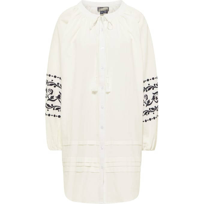 Dreimaster Oversized jurk Dames wolwit