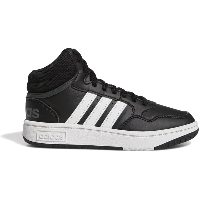 Adidas Kids Hoops 3.0 Mid Core Black Größe: 36 2/3 | Schuhe Outlet | kids | Schwarz