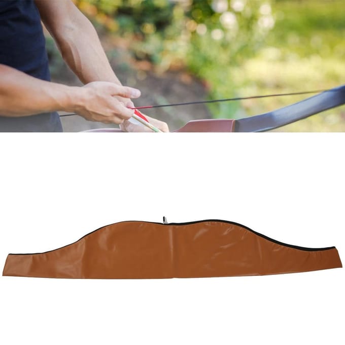 PU Draagbare Boogtas Koffer Container voor Traditionele Boog Jacht Schietaccessoirebruin bruin