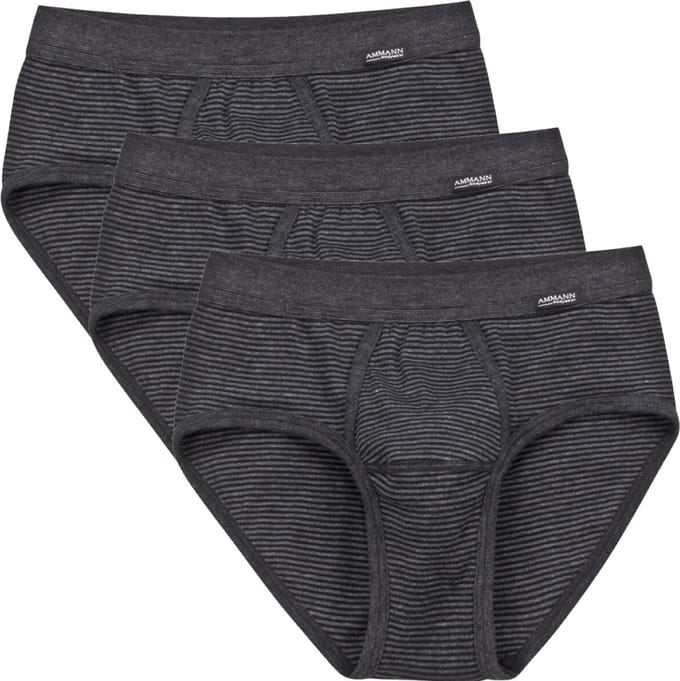 Ammann Heren slip onderbroek met voorsluiting 3 pack Jeans