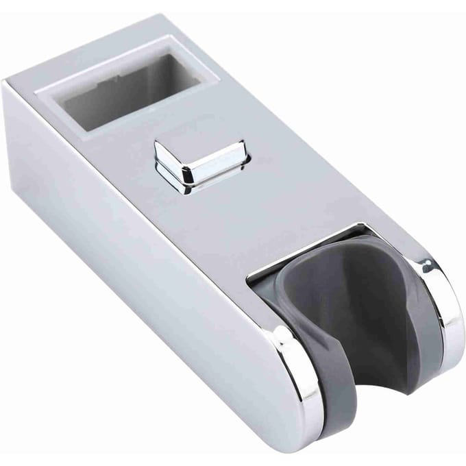 ABS Verchroomd Verstelbare Hoogte Doucheglijst Stang Rail Houder Standaard 30*15mm white