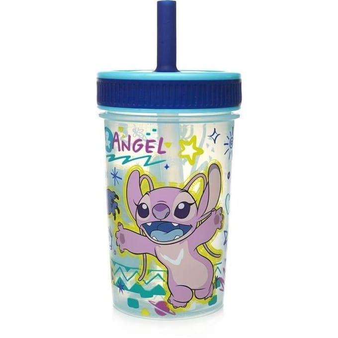 Gobelet a paille - THERMOBABY - LILO & STITCH - 420 ml - Anti-fuite - Sans BPA