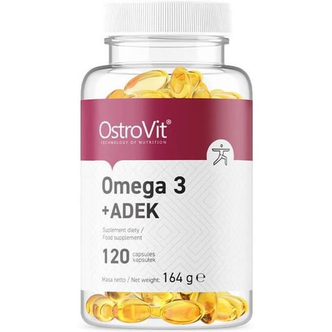 Supplementen - Omega 3 - Vitamins - ADEK - 90 capsules - Laboratorium getest kwaliteit! - OstroVit